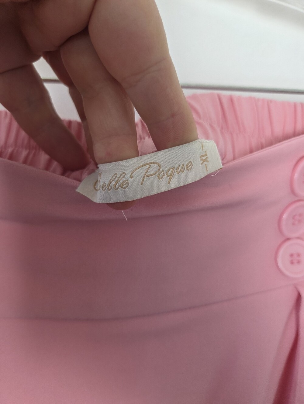 Belle Poque Pink A-Line High Waist Skirt Retro Modcloth Pin Up Rockabilly 50s XL - Picture 7 of 7